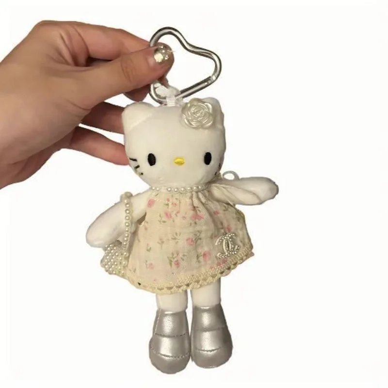 Sanrio Cartoon Hello Kitty Pluche Sleutelhanger Hanger Dagelijkse Rugzak Gepersonaliseerde Mode Accessoires Kinderfestival Geschenken