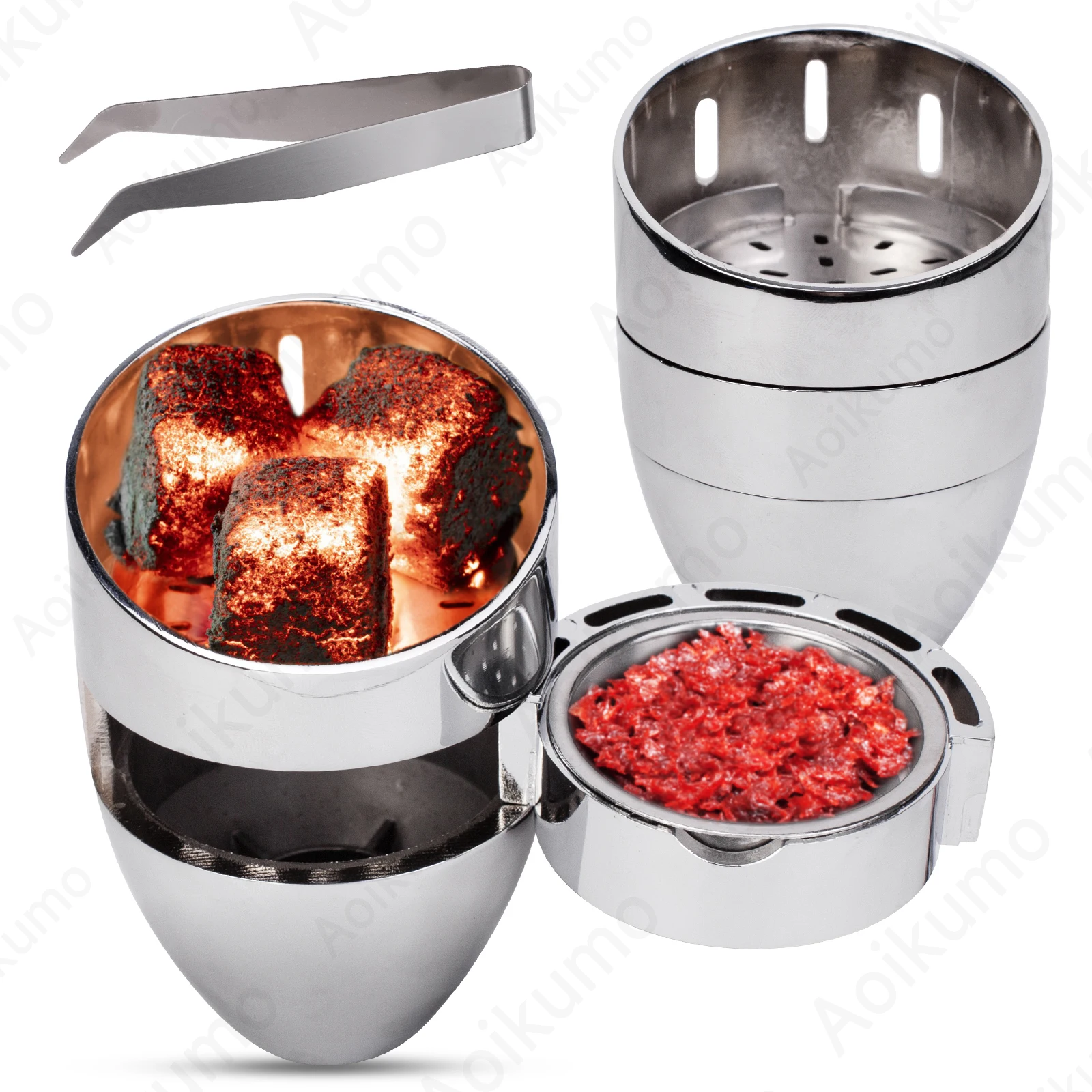 Oval Hookah Bowl Head Set Shisha Nargile Sheesha Chicha Cachimbas Hookah Bowl Head Heat Management Keeper System