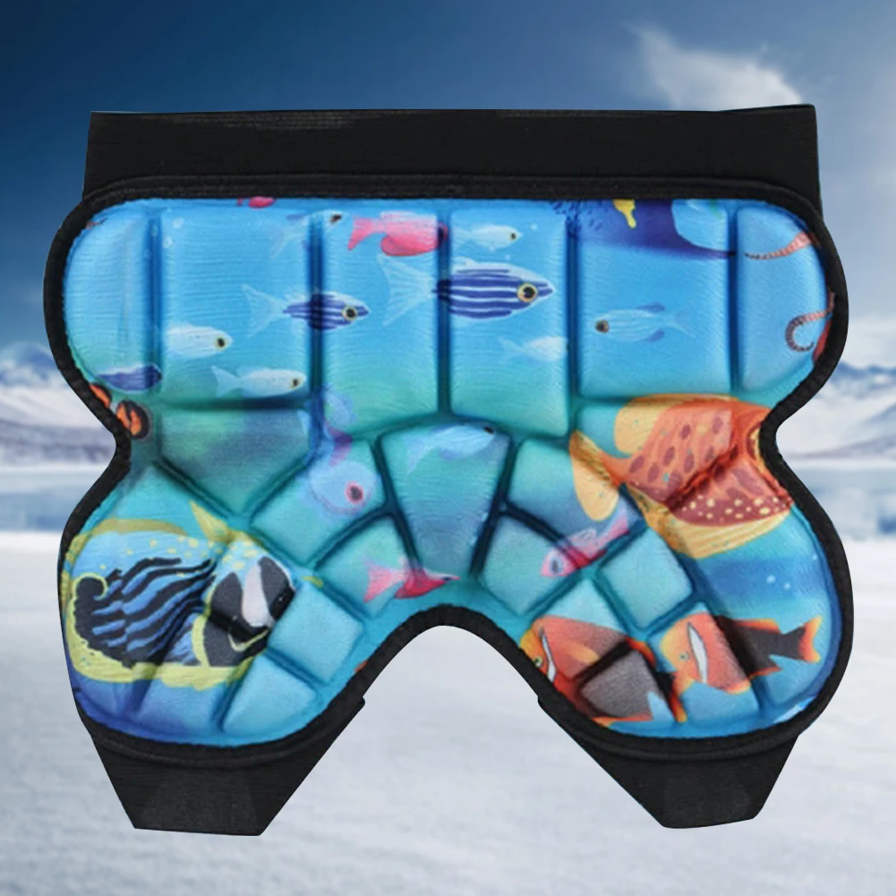 Kids Figure Skates Hip Pad Thickened 3D Padded Hip Protective Short Breathable Shock Absorbing for Most Sports Roller Skating