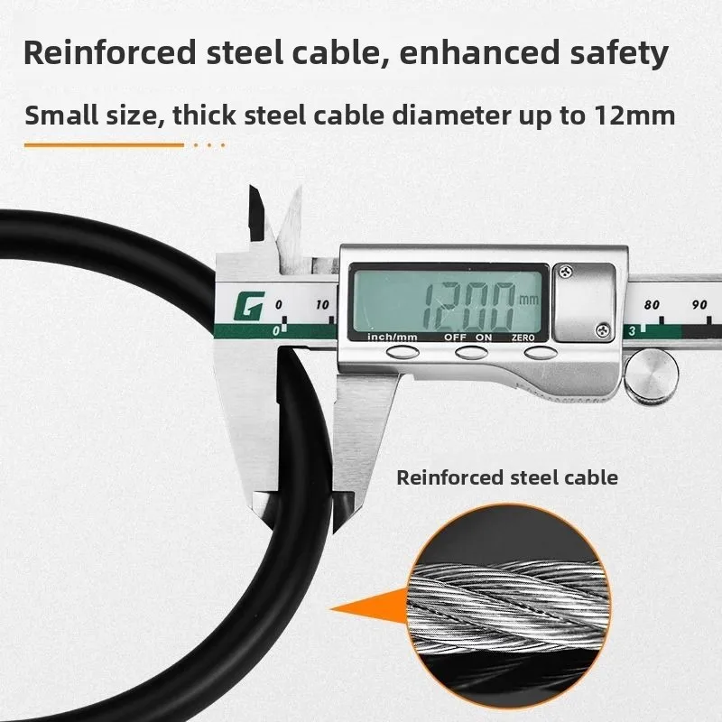 Cycling Equipment Anti-theft Four Digit Password Lock Mountain Bike Lock Steel Wire Shear Resistant Bicycle Password Lock