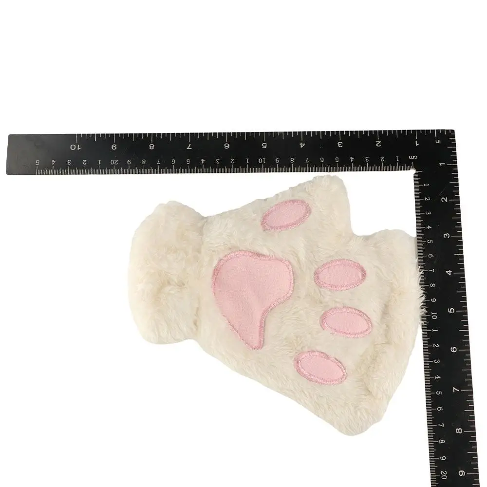 All-Match PP Cotton Cartoon Anti-cold Mittens Thickened Swen Bear Paw Mittens Soft Korean Style Animal Fingerless Gloves Kids