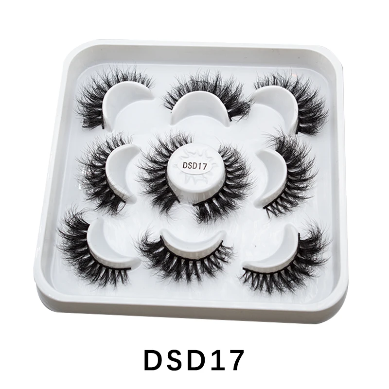 新しい 5 ペア 8-25 ミリメートルナチュラル 3D つけまつげ DINGSEN 偽まつげメイクアップキットミンクまつげエクステンションミンクまつげ maquiagem