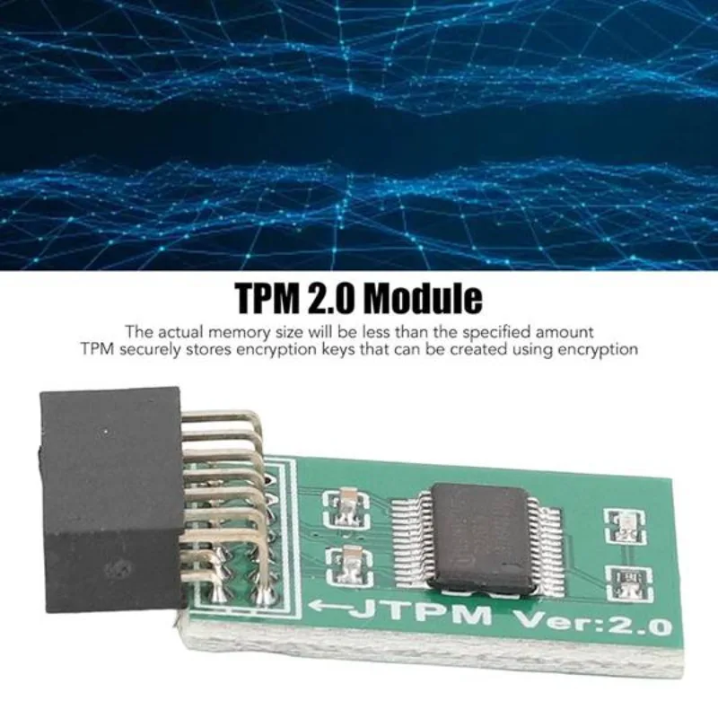 TPM2.0 Security Module LPC 14 Pin for MSI Motherboard, Trusted Platform Encryption Module for PC Win11 Upgrade