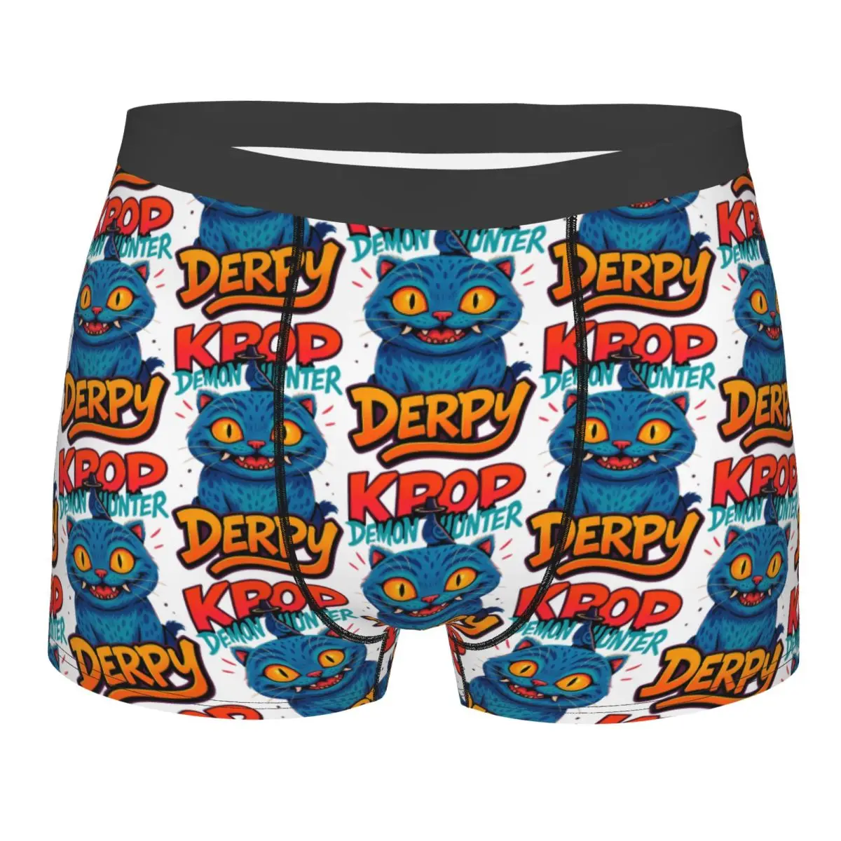 

KPop Demon Hunters Art Derpy Tiguer Underwear Printed Boxershorts Trenky Males Underpants Classic Shorts Briefs Birthday Present