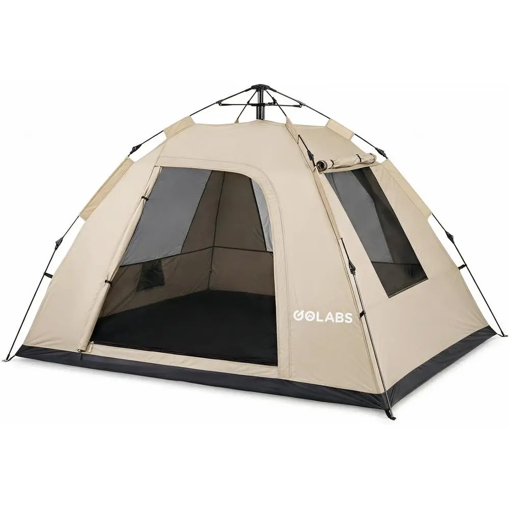 

Quick Setup 2-Person Camping Tent with 4 Ventilated Meshes, Lightweight 4.8lbs Design, Portable with Carry Bag, Storage Pockets