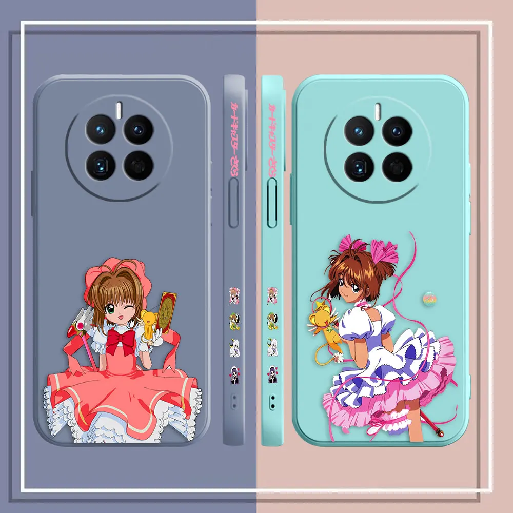 Sakura Kinomoto Cardcaptor Sakura Phone Case For Huawei MATE 10 20 20X 30 40 P20 P30 P40 P50 LITE PRO PLUS Case Funda Shell