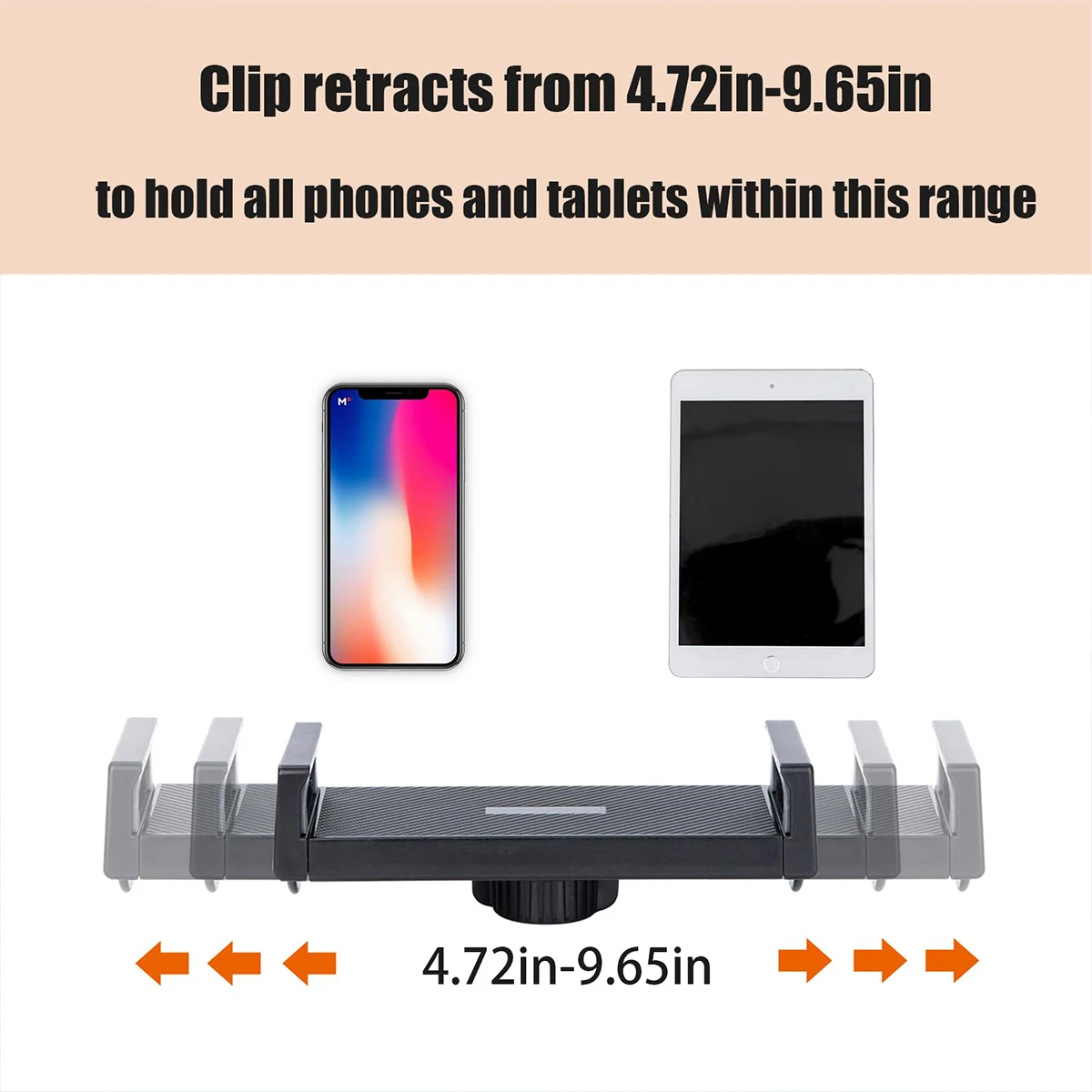 Support de tablette réglable, support de téléphone, rotation à 360 degrés, stable et flexible, convient aux modèles de 4.7 à 12.9 pouces