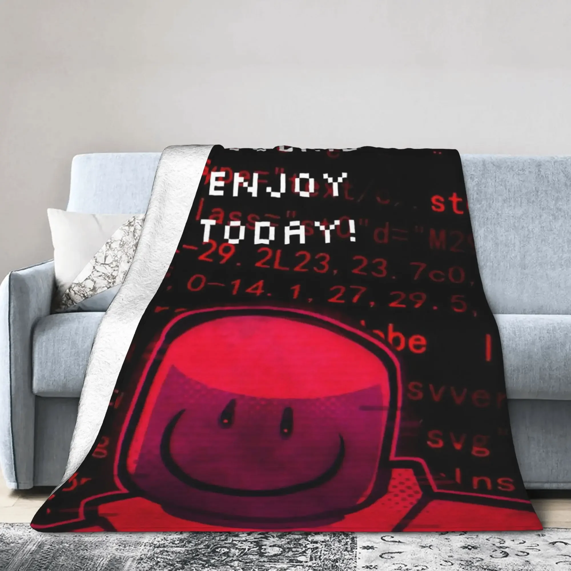 

Forsaken Team Coolkid Enjoy Today Warm Soft Plush Throw Blanket for Girls Boys Outdoor Flannel Bedspread Sofa Cover