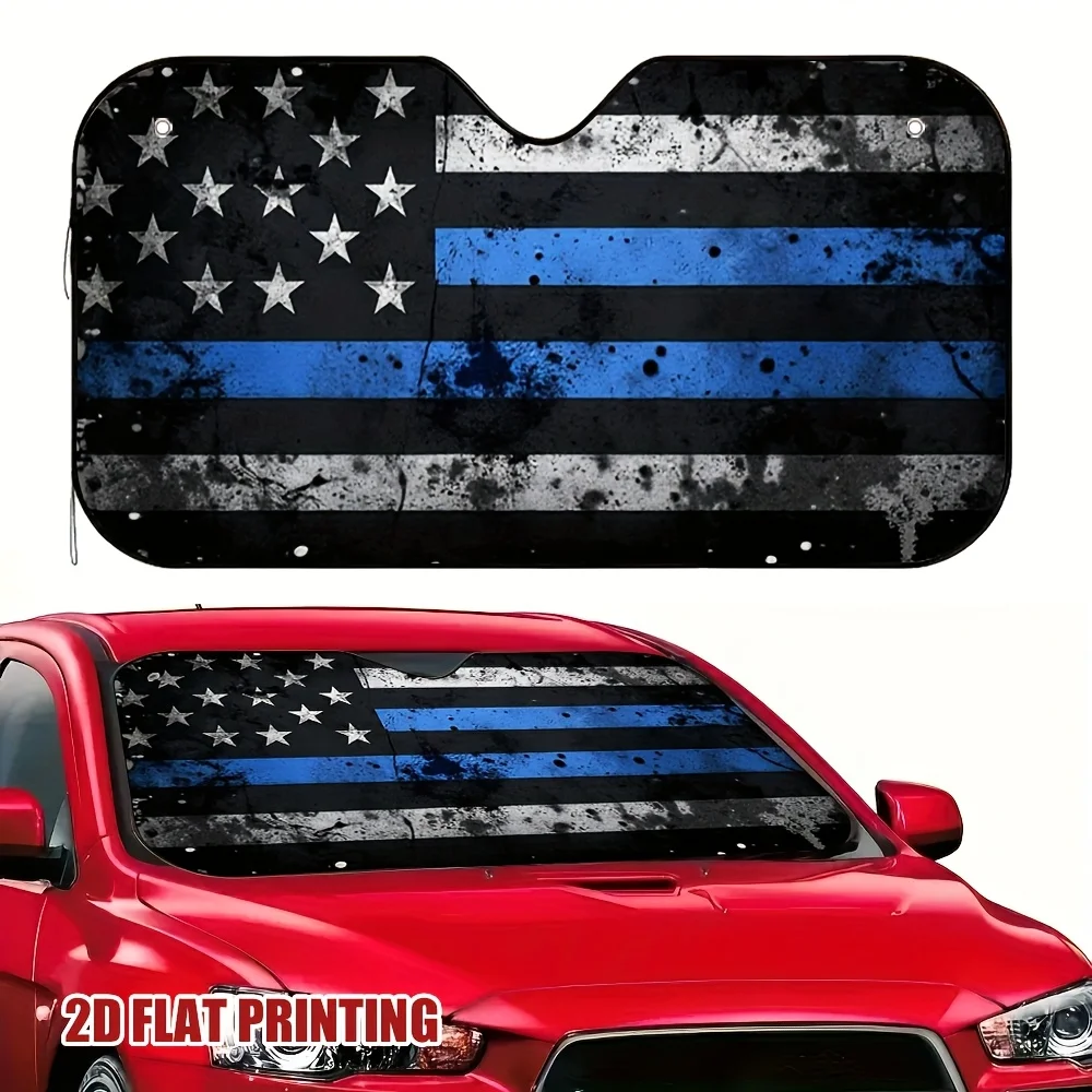 1pc American Flag Car Sun Visor, Enhances Every Trip From Daycare To Meetings, Softens Beam Penetration
