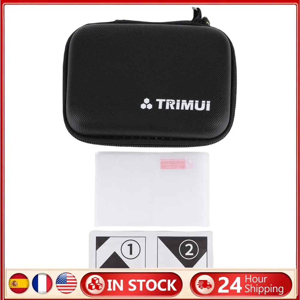 

Hard Carrying Case Shockproof Protection Bag Anti-scratch Tempered Glass Screen Protector for Trimui Brick Handheld Game Console