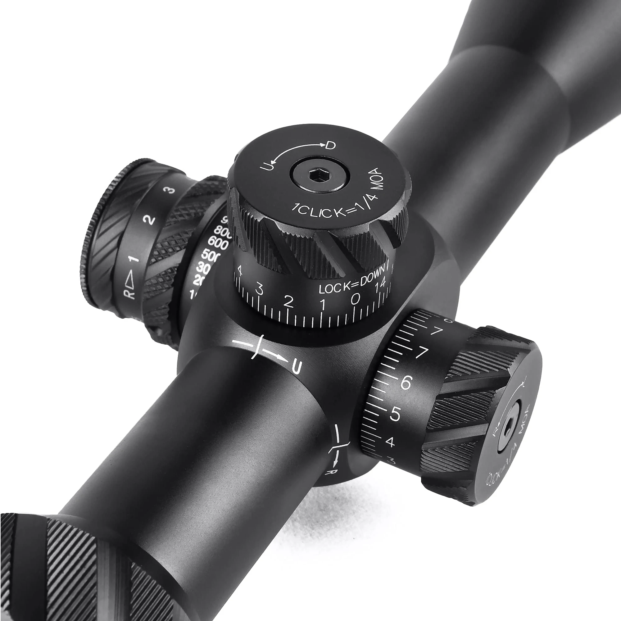 4.5-14x44FFP Scope hunting 30mm Tube First Focal Plane with Illuminated MOA Reticle and Parallax Adjustment