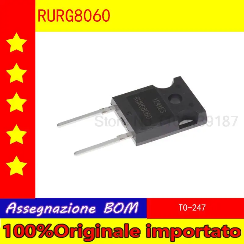 

10pcs/lot RURG8060 TO-247 fast recovery rectifier diode 600V 80A