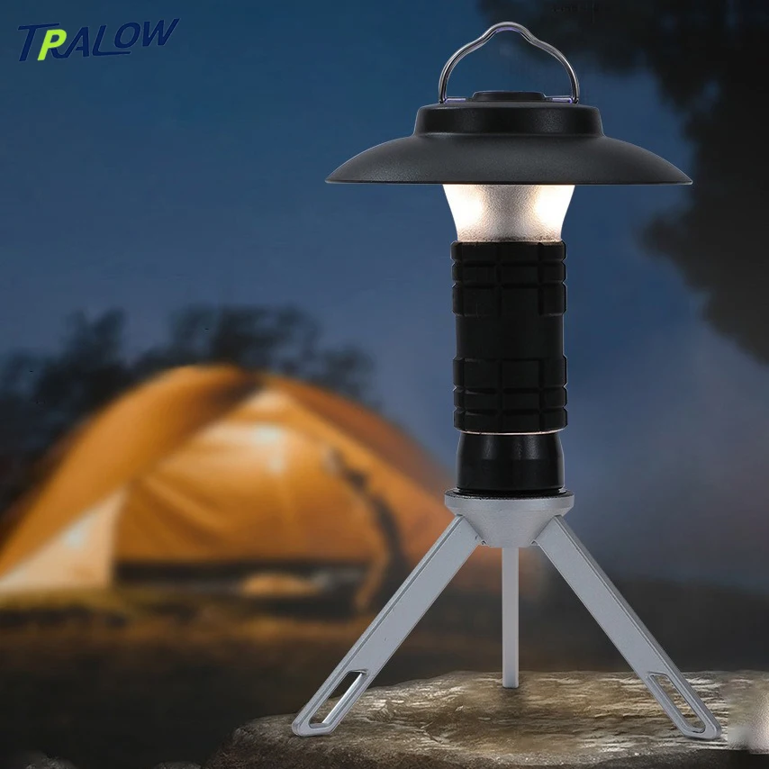 

TRALOW LED Camping Tent Lantern Portable Outdoor Waterproof Emergency Light Suitable for Hiking Camping Fishing Power Failure