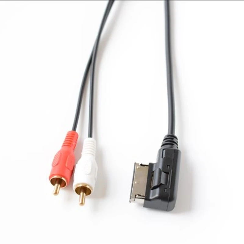 

Audio Cable For Audi A6/A4/A8/Q5/Q7/Q3/A3 AMI AUX 2RCA Male and Volkswagen Touguan GTI CC Maittens MDI-BOX Interface