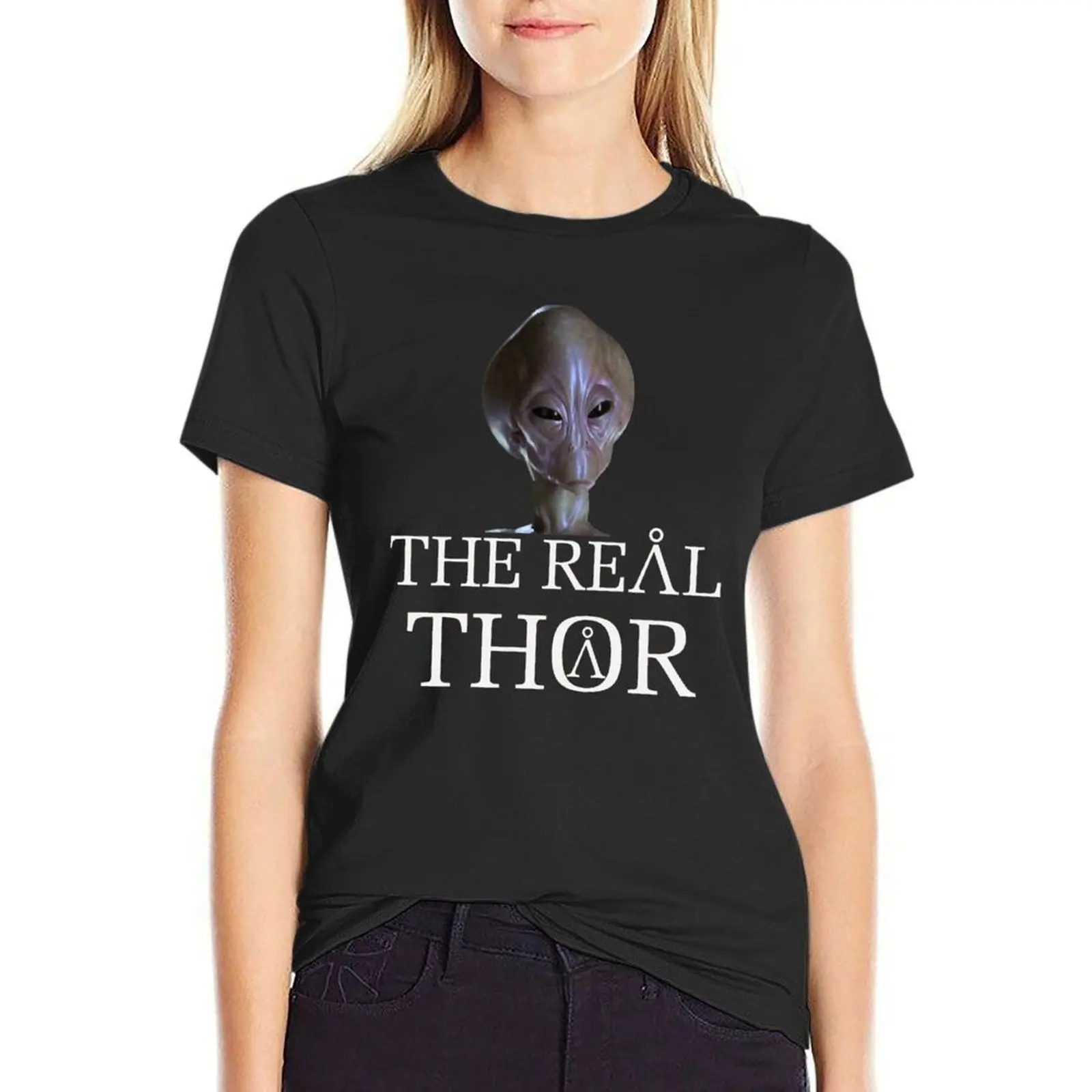 The real Thor, Stargate SG1 T-Shirt anime funny t-shirts for Women graphic tees