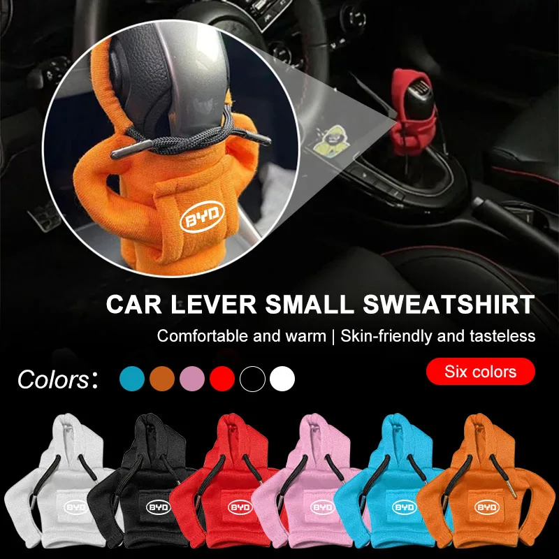 

Hoodie Car Gear Shift Cover Fashion Gearshift Hoodie Car Gear Shift Knob Cover for BYD Tang F3 E6 Atto 3 Yuan Max F0 Valve Stems
