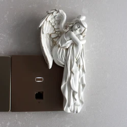 1 right angel and right angel door frame ornament resin handicraft, home decoration ornament, exquisite angel guarding every pla