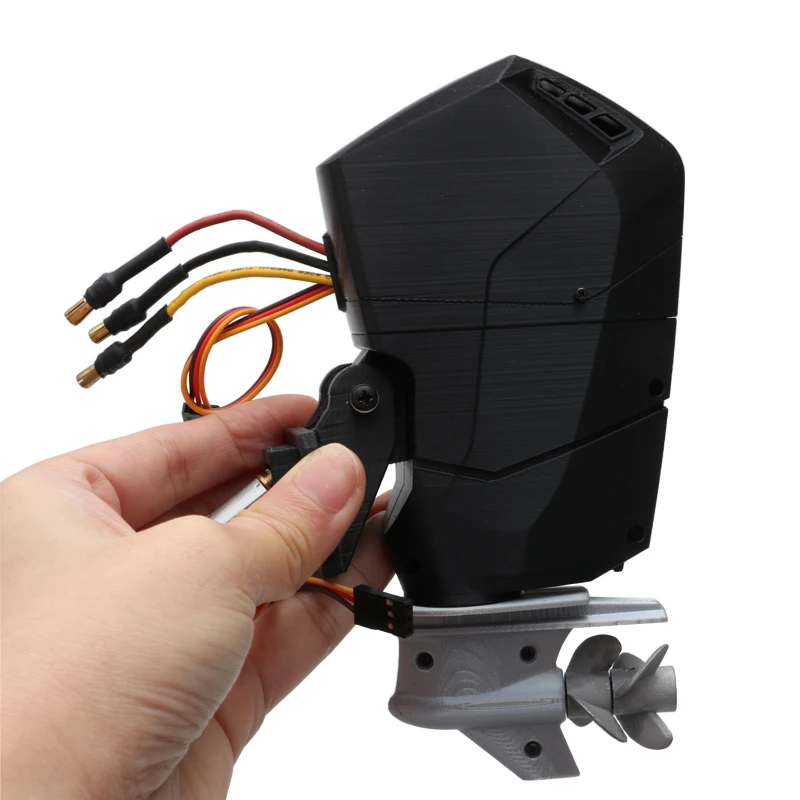 1PCS RC Jet Pump Boat Outboard Handing Motor with 3D Printed Out Shell External Engine 3S Power 2217 Brushless Motor for DIY