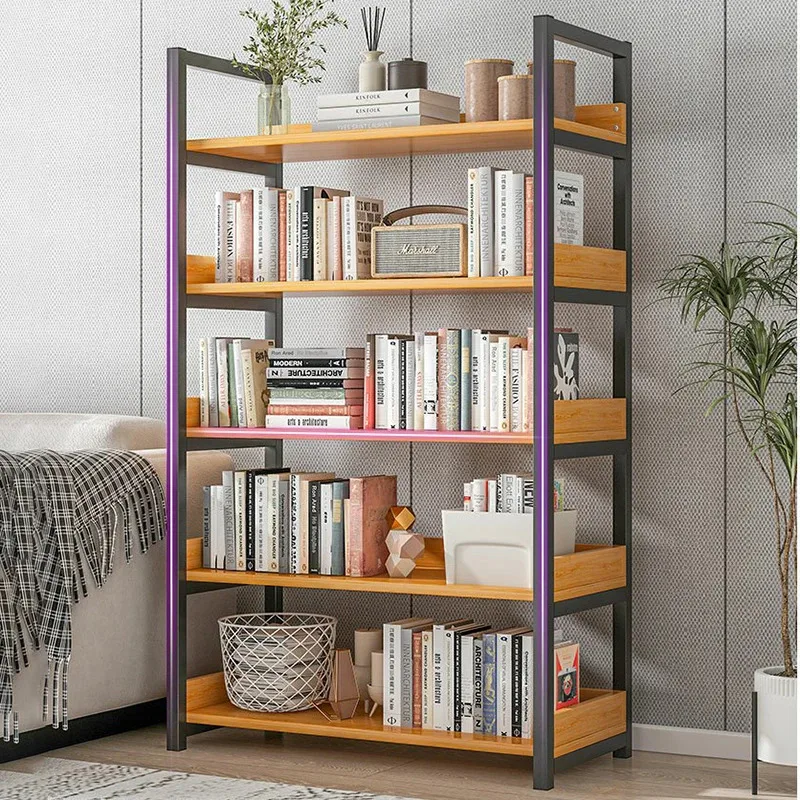 Organizador frontal estante estante e racks armário pronto para montagem estantes de metal móveis boekenkast fg02