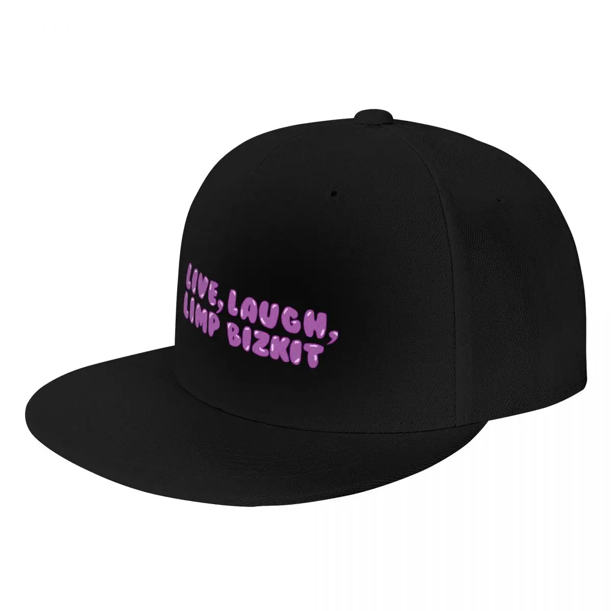 Live, laugh, Limp Bizkit pink bubble writing Baseball Cap Gentleman Hat Kids Hat Vintage Snap Back Hat Mens Hats Women's