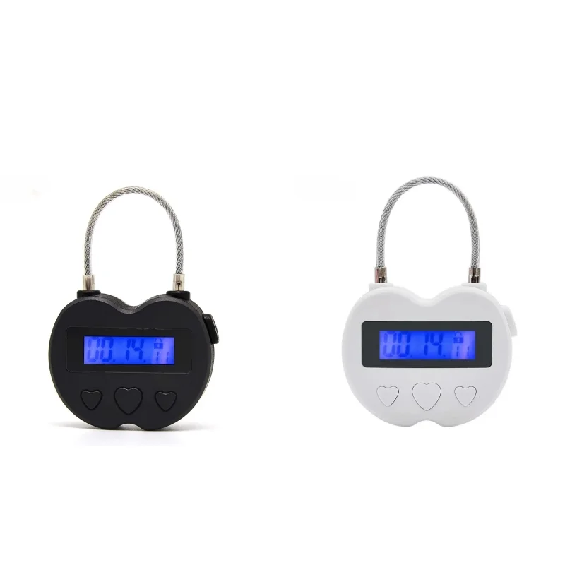 Smart Waterproof Time Lock LCD Display Timer Multifunctional Travel Bag Lock USB Rechargeable Temporary Timer Padlock