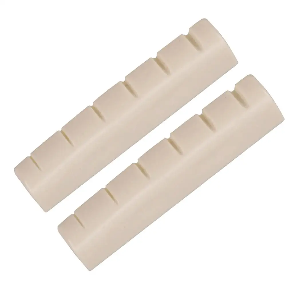 

Acoustic Guitar Nut Slotted Plastic 6 String Guitar Nut Replacement for Guitar Accessories Parts Right Handed