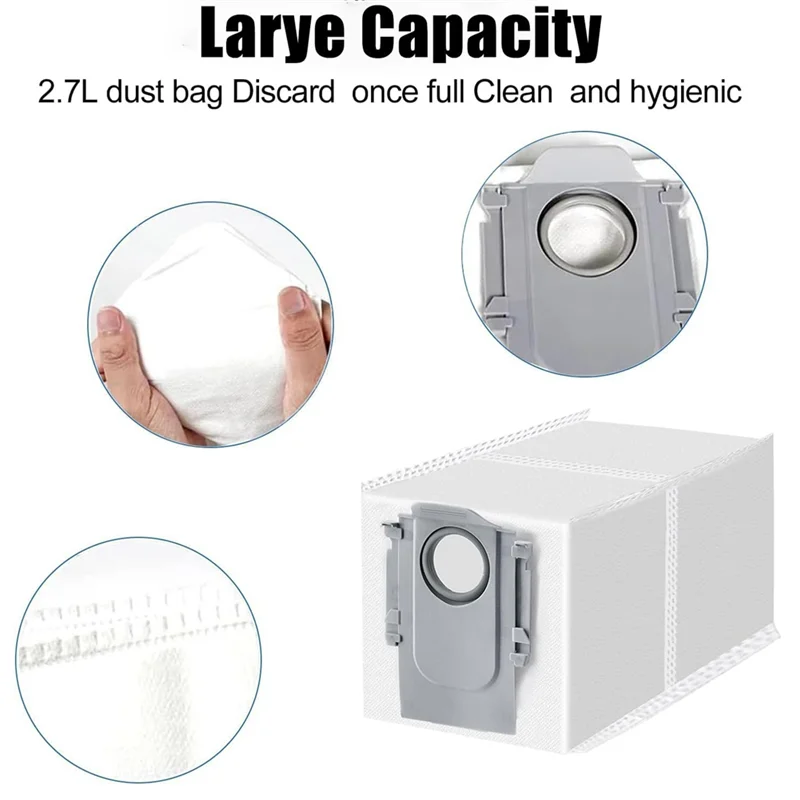 

B59B-For Roborock Saros 10/G30 Vacuum Cleaner Main Side Brush HEPA Filters Mop Pads Dust Bags Replacement Parts
