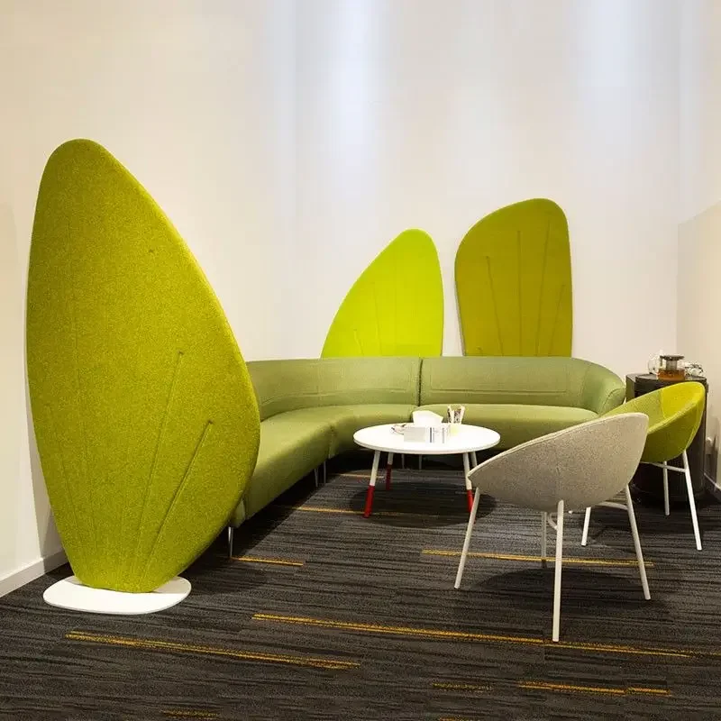 Fashion creative office mobile screen partition leisure space fabric screen floor-to-ceiling home soft bag partition