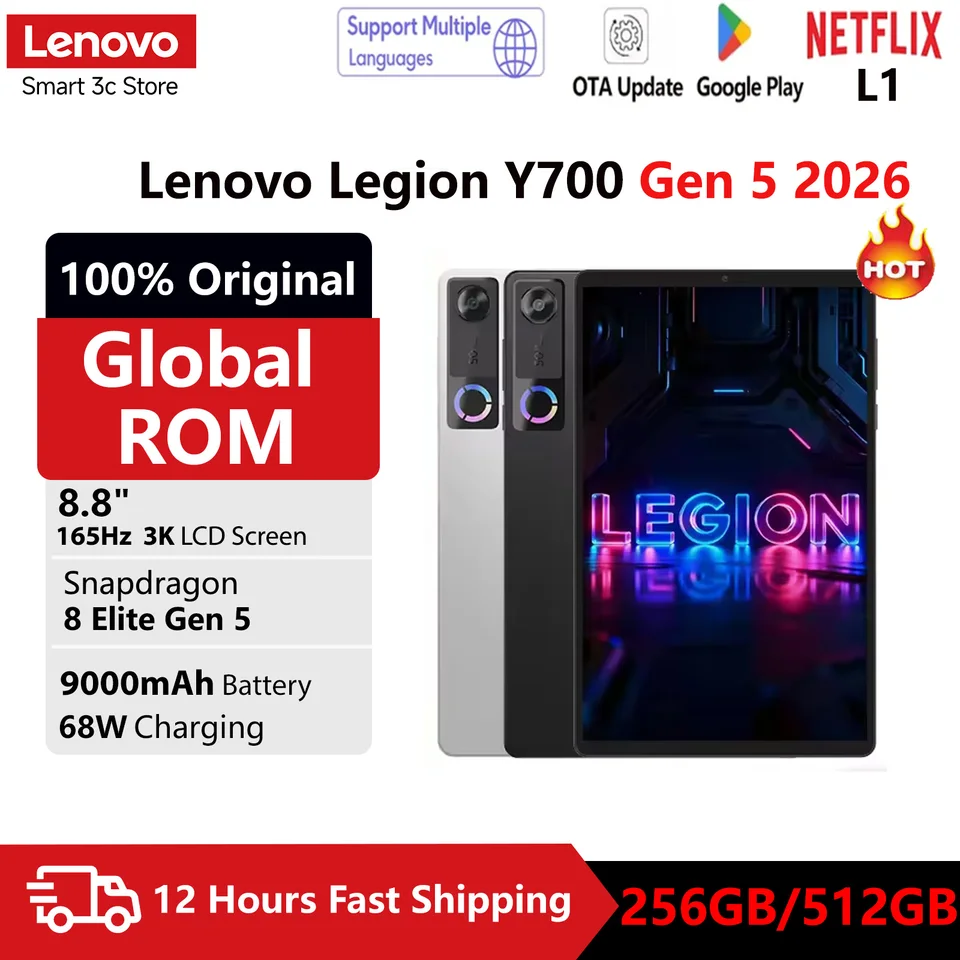 Lenovo Legion y700 gen 5 AI Gaming Tablet Snapdragon 8 Elite Gen 5