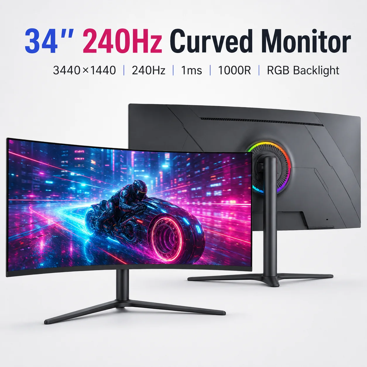 Monitor Curvo para Juegos de 2 - Monitor 144Hz 27Inch reseña y precio