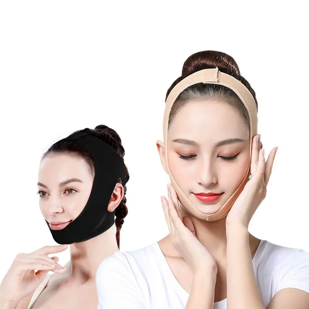 

Elastic Face Shaper Slim V Line Lift Up Belt Chin Strap Bandage Face Slimming Bandage Neck and Chin Compression