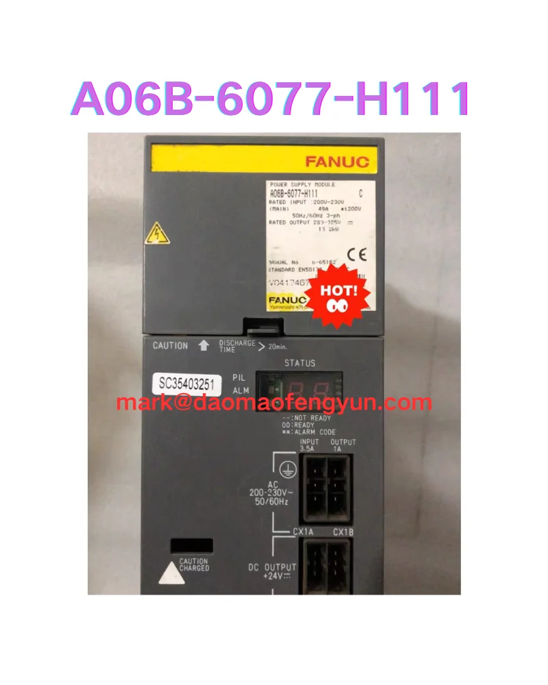 

A06B-6077-H111 Used servo drive tested ok A06B 6077 H111
