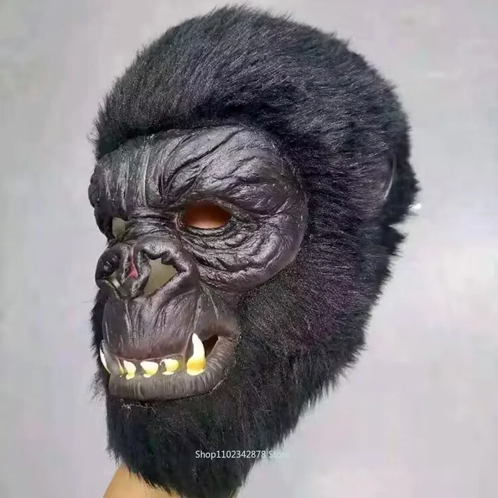 

Маска Gorille d'Halloween, Костюм для косплея King Kong, маска для всей семьи, маски d'animaux и латекс