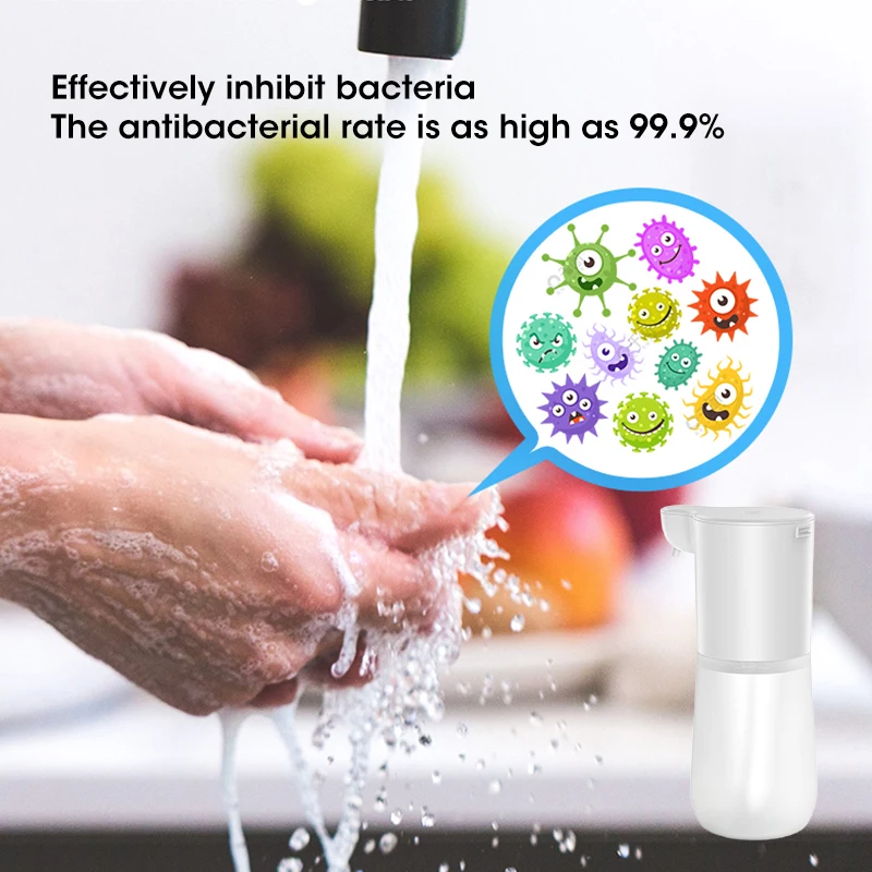 Touchless Smart Infrared Automatic Foam Soap Dispenser USB Induction Hand Cleaning Foam Machine For Kitchen Bathroom