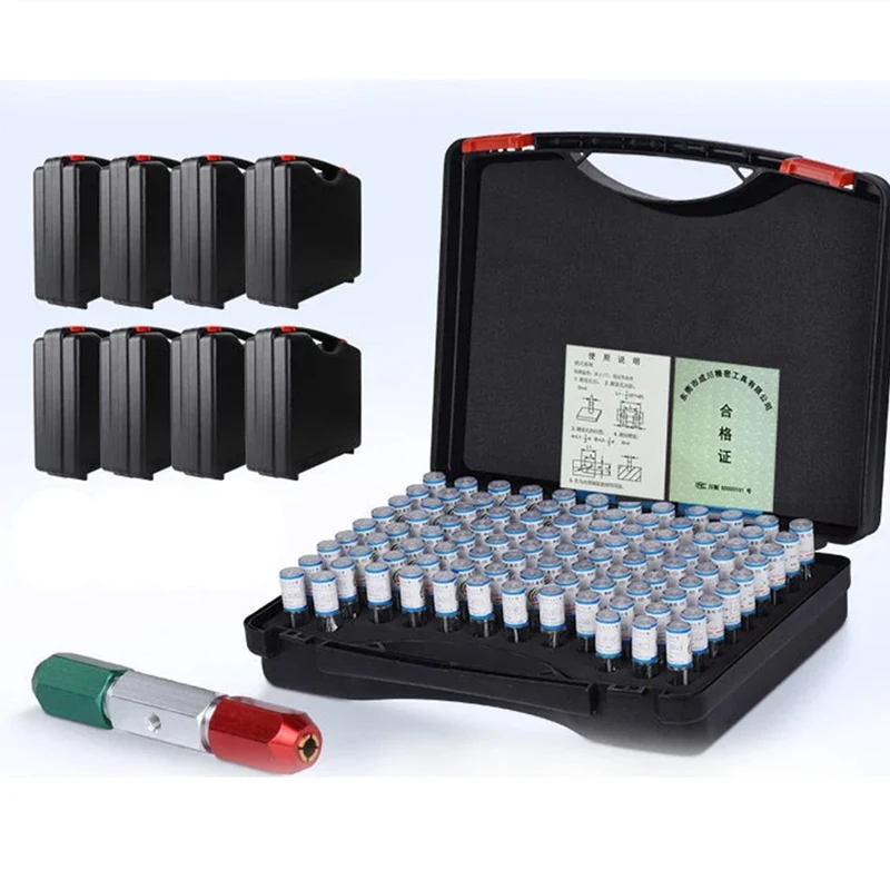 Range 1.00-10.00mm step 0.01mm 901pcs Precision Steel Pin Gauge Set Smooth Plug Gage Hole gauge for Carpentry Inspection tool