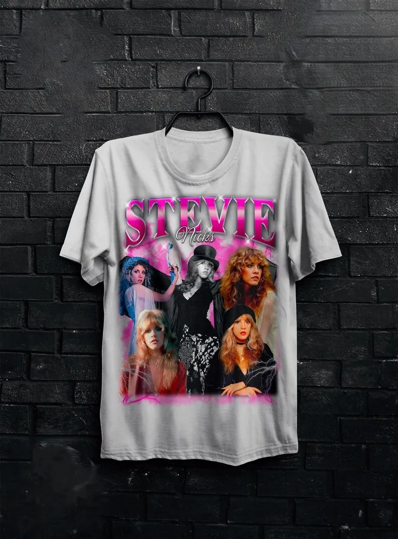 Stevie Nicks 2025 Tour Shirt Y2K Sports Trend Top Fashion Print Short Sleeve Casual Loose Streetwear Four Seasons Unisex