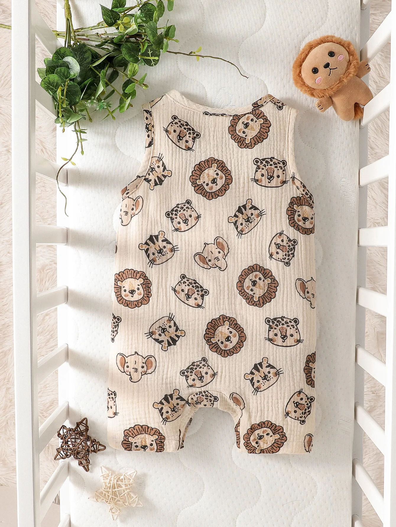 Baby boy \'Cute Cartoon animal patterns jumpsuit summer clothing Daily Casual