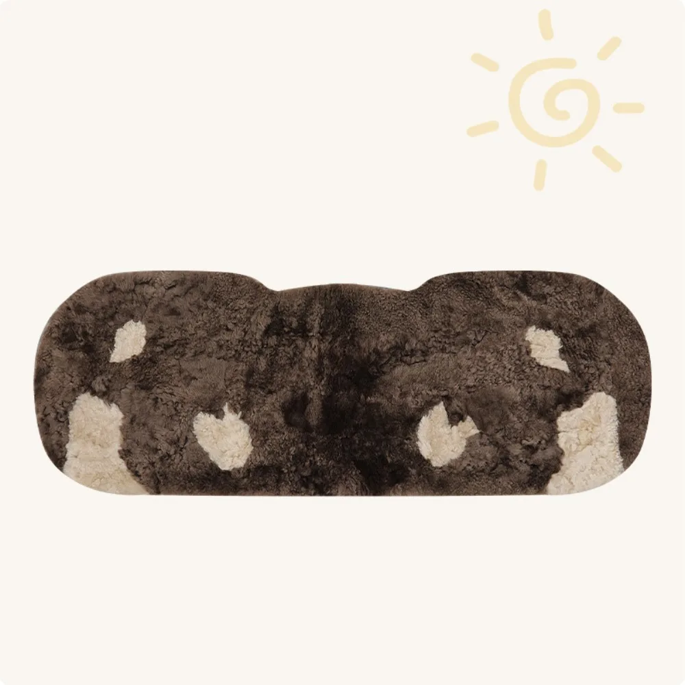 

Comfortable Thickened Cartoon Car Warm Cushion Non-slip Soft Bear Car Seat Cushion Universal Wool Car Seat Cover Automobile