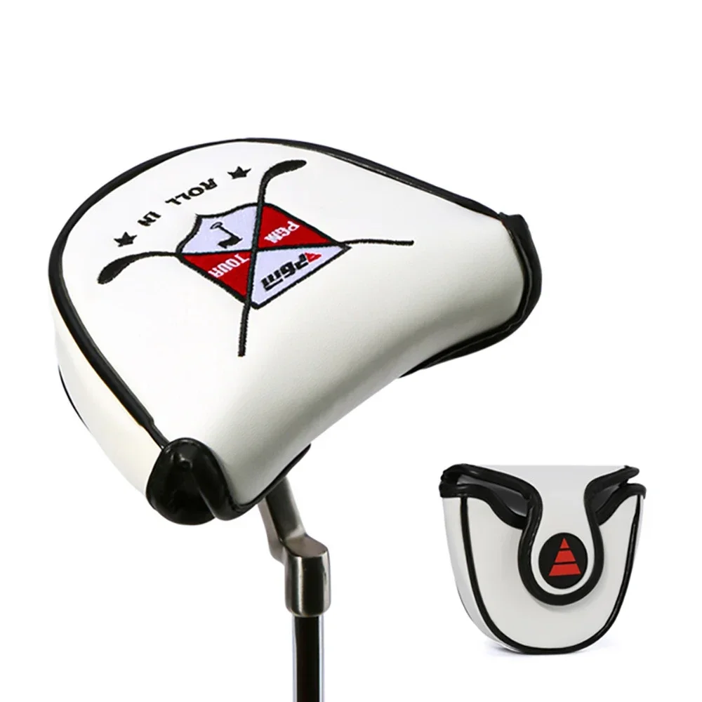 PGM Golf Club Head Cover Semicircle Magnetic Suction Anti-scratch Putter Protective Cover GT026