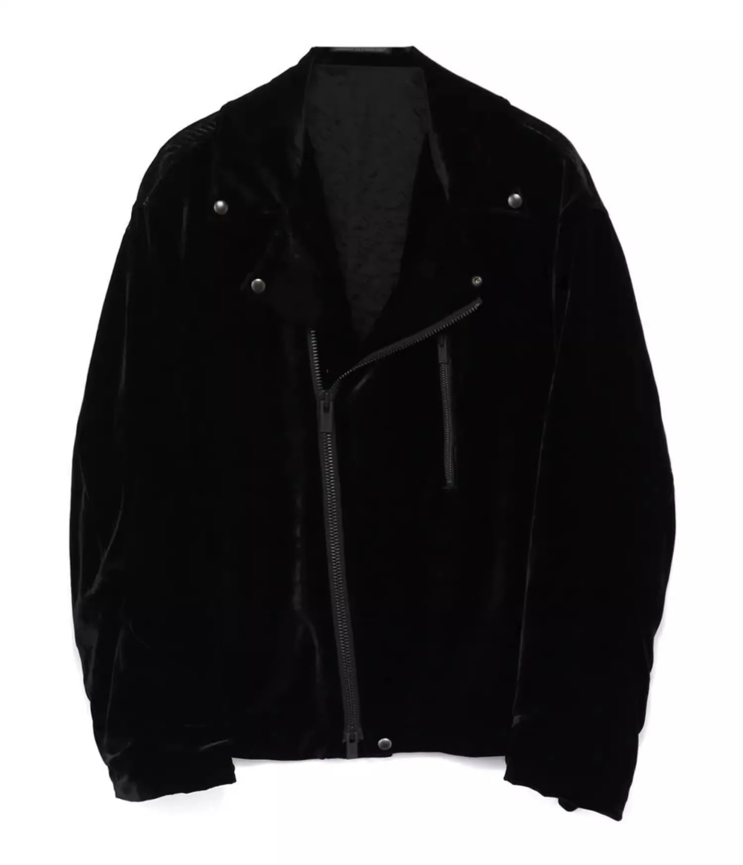 FANDISHI Giacca da uomo in velluto con motivo stampato, stile casual, capispalla a maniche lunghe per la moda alla moda