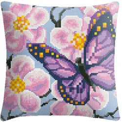 DIY stitch throw pillow Butterfly pattern 3d mat sets embroidery yarn handicraft cross stitch kits embroider needlework kits 6CT