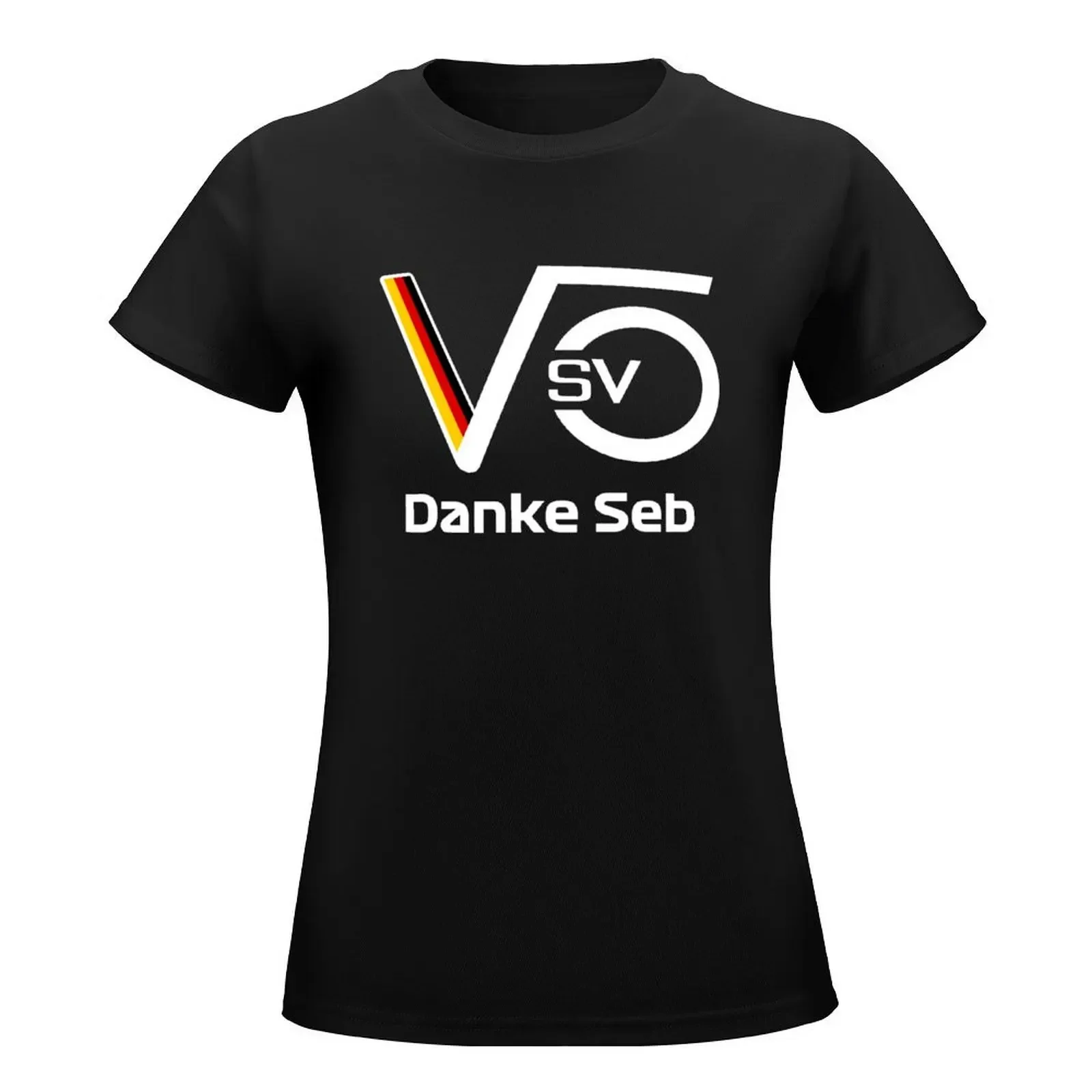 Danke Seb Sebastian Vettel Logo T-Shirt graphics animal print shirt for girls Women's tee shirt