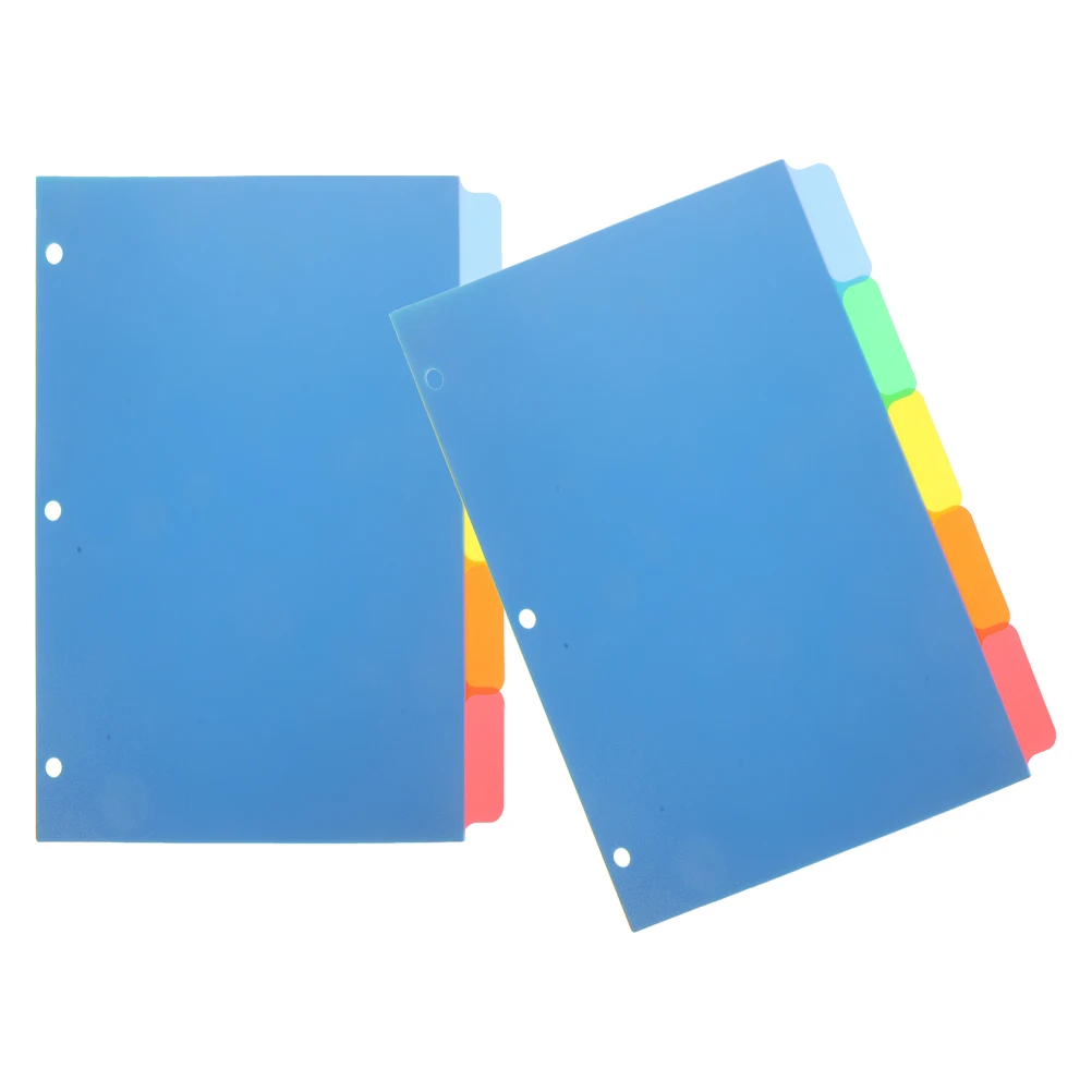 

10pcs A4 Binder Dividers Index Dividers Colored Plastic Page Markers For Notebook Loose-Leaf Organizers Divider Tabs Notepad