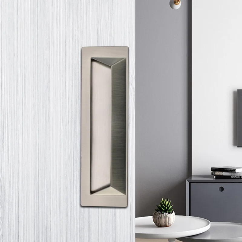 Black Invisible Handle Embedded Concealed Kitchen Cabinet Door Wardrobe Drawer Gold Modern Moving Door Handle