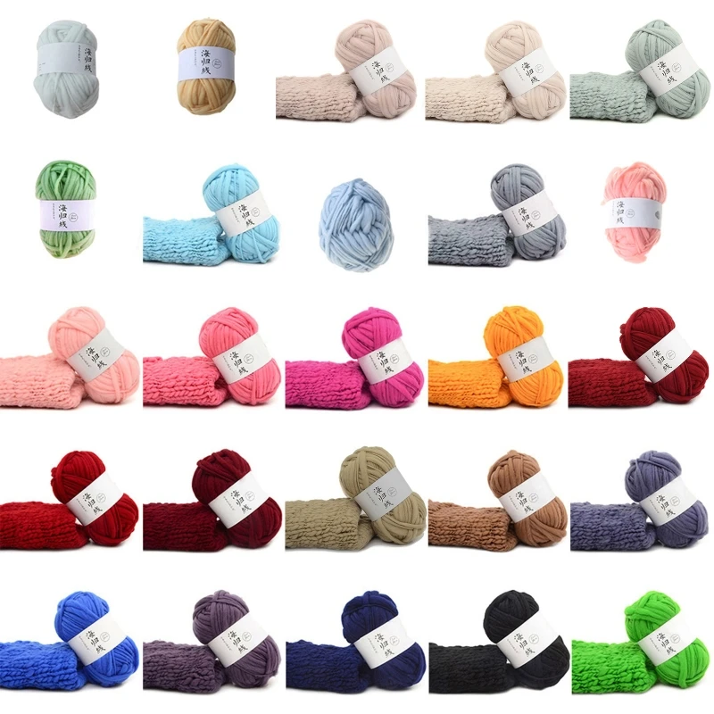 Coarse Wool DIY Soft Scarfs Sweaters Hand-woven Crochet Knitting Natural Threads DropShipping