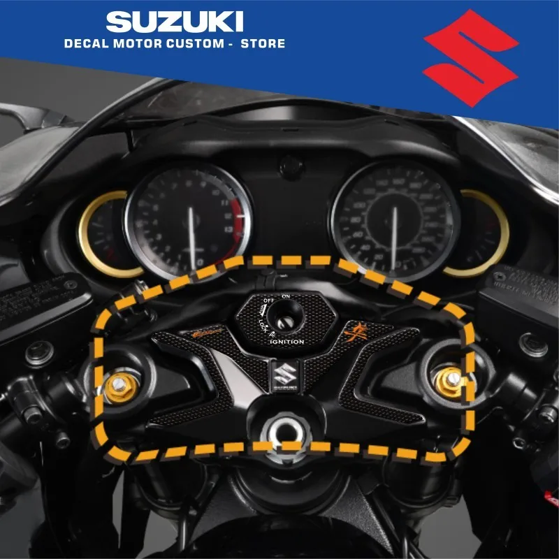 Motorcycle front fork sticker waterproof carbon fiber Samsung sticker suitable for Suzuki hayabusa gsxr1340 2021-2024