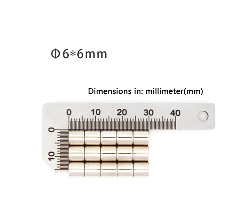 Runde Mikromagnete 6x0,5 6x1 6x1,5 6x2 6x3 6x4 6x5 6x6 6x8 6x10 mm Kühlschrankmagnet 6*1 6*2 6*3 6*4 6*5 6*6 6*8 6*10mm – Detail 12