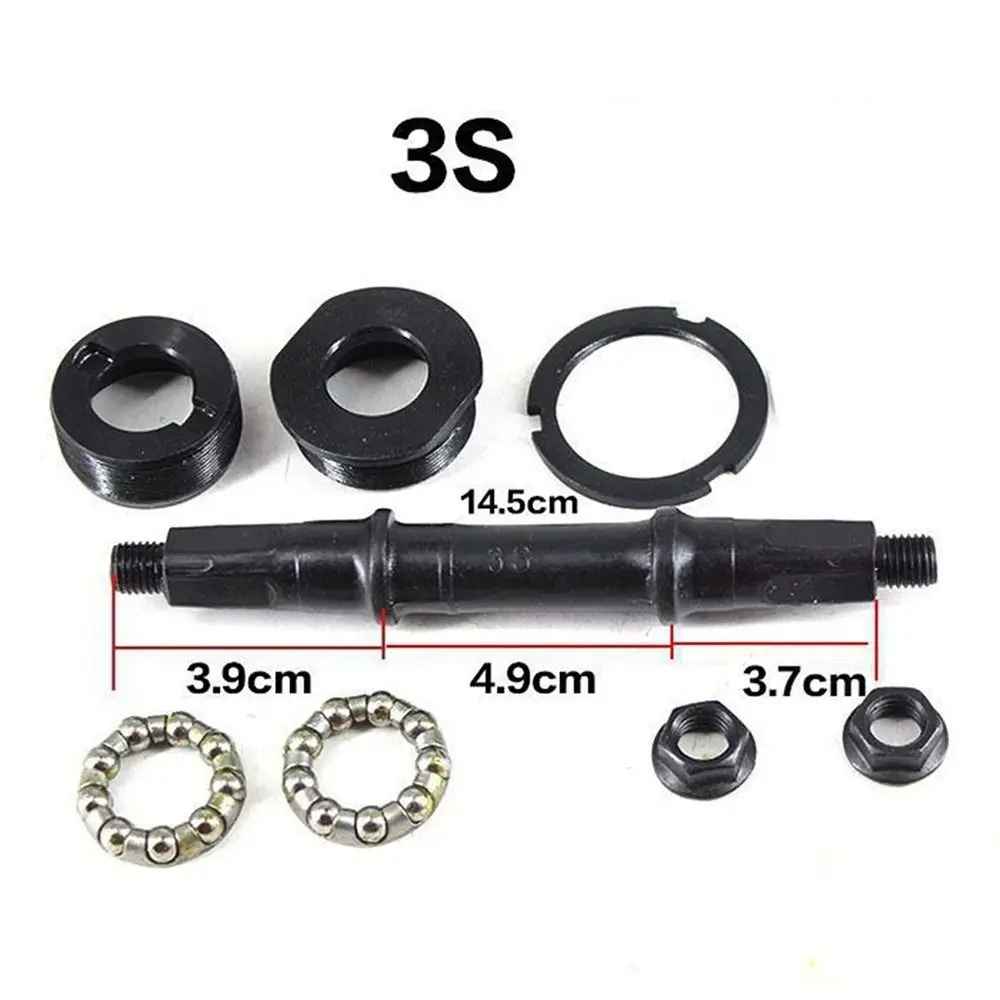 Bicycle Bike Bottom Bracket With Bottom Bracket Square Hole Axle Kit For 68mm BB Shell 3S/5S Middle Axle