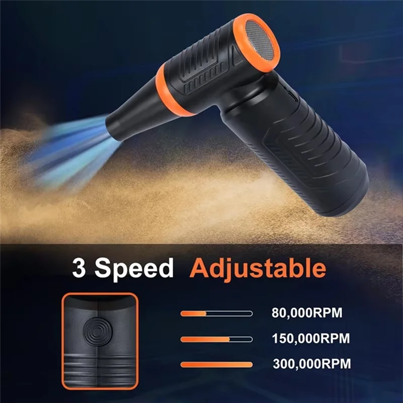 B64B-Strong Brushless Mini Air Duster Multi-Use Compressed Air Blower Camera And Car Cleaning