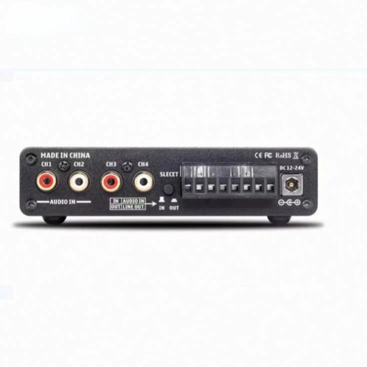 Factory 4 Channel BT 5.0 HiFi Mini Amplifier 50Wx4 Amplifier 100wrms High Quality Amplifier